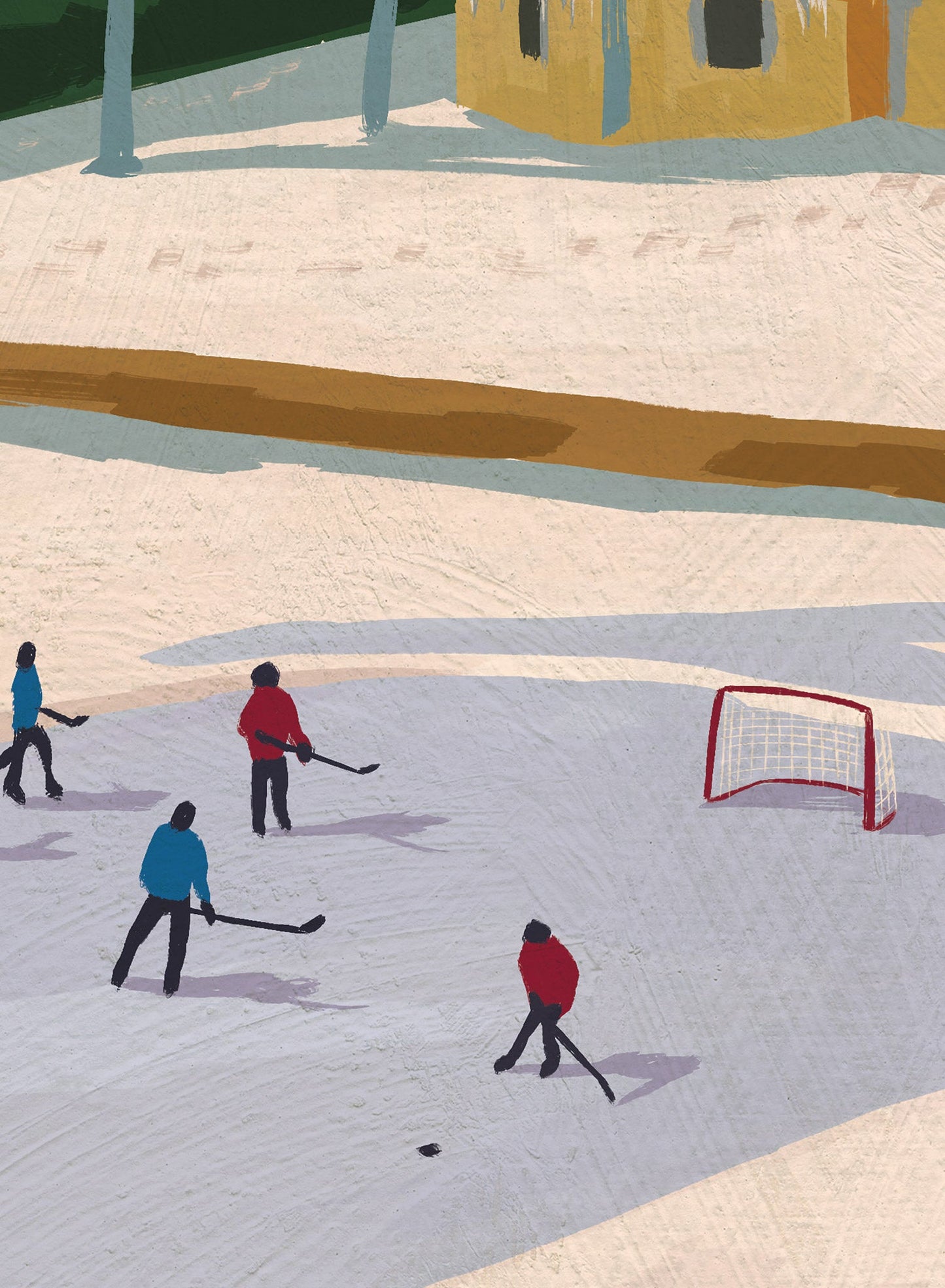 Backyard Hockey Rink, Poster